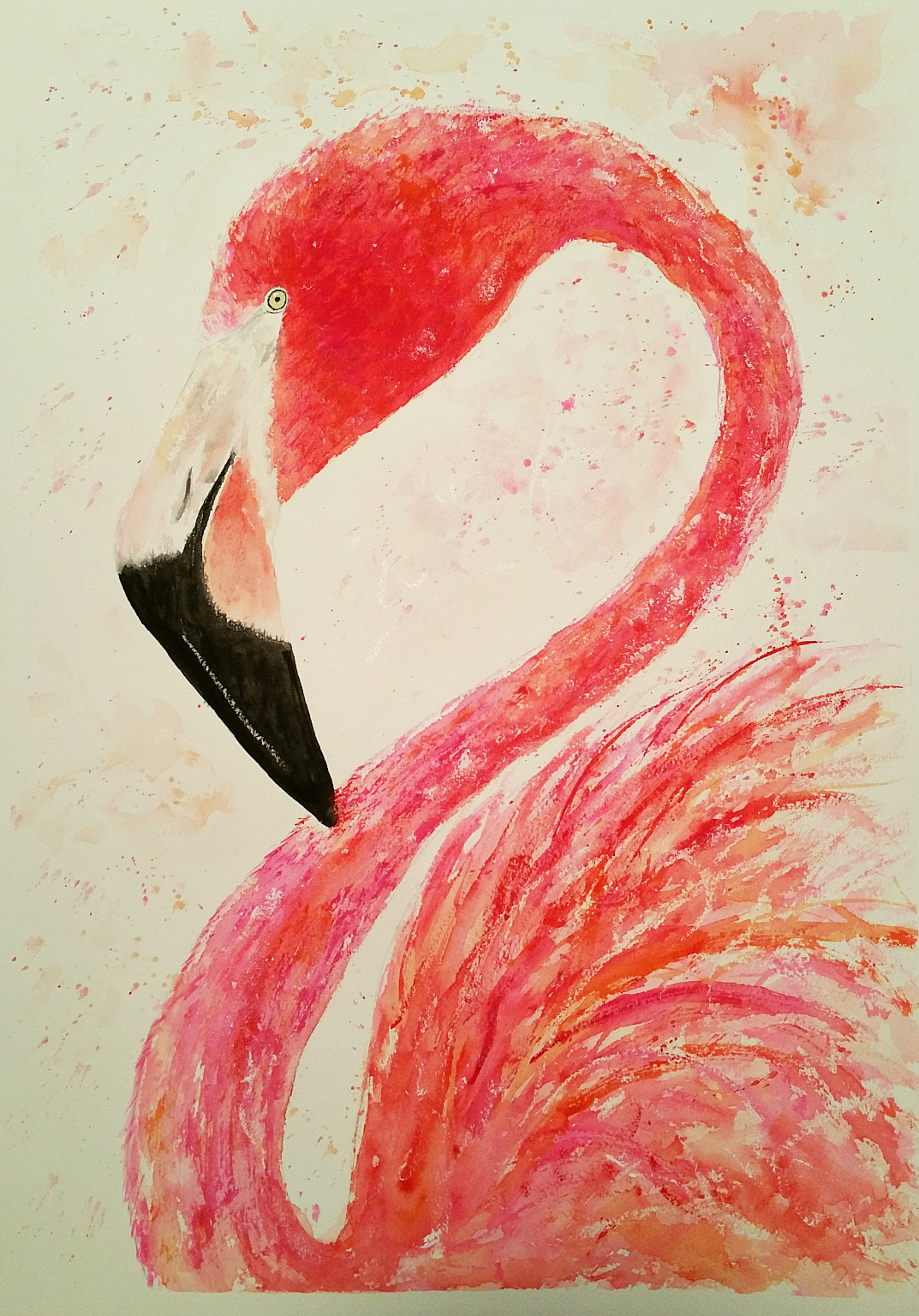 Watercolor Flamingo 2_edited-1 - Watercolors by Donnell Anderson